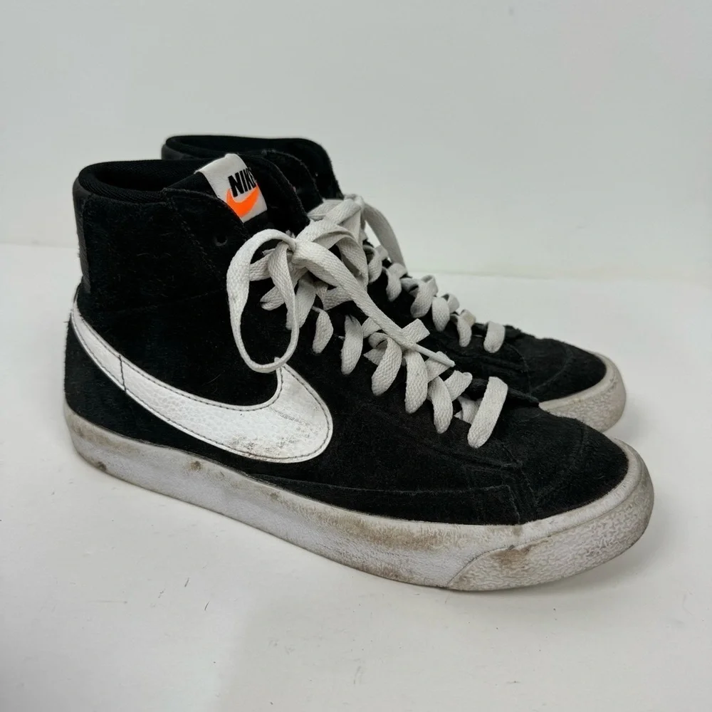 Nike Mid '77 Suede GS Black High Top Blazer dd3237-002